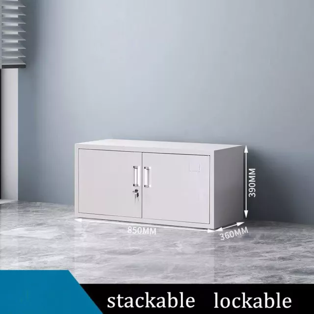 Lockable Steel Garage Storage Cabinet Stationery Cabinet Stackable File Cabinet