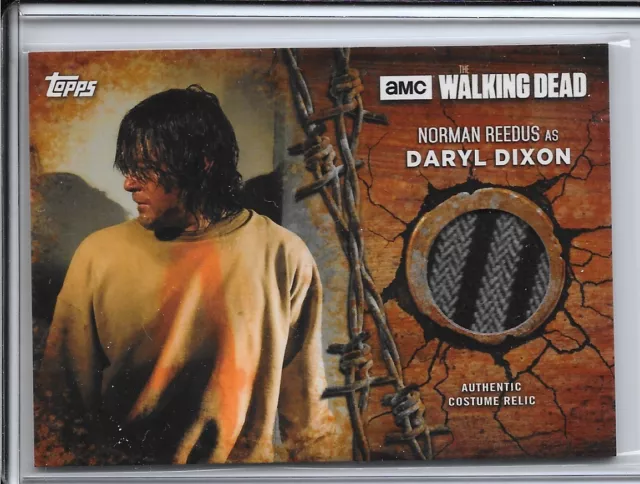 2017 Topps Walking Dead Season 7 Norman Reedus Rust Relic # 75/99 Daryl R-DDI