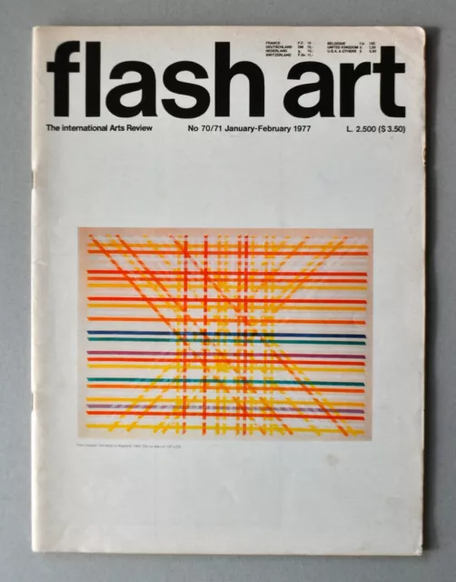 Flash art n. 70/71, Gennaio-Febbraio 1977. Nagasawa, Chris Burden, Motherwell...