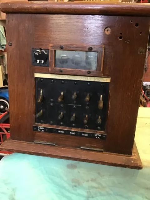 Vintage  Ericsson  switchboard for  telephones  used in house