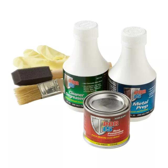POR15 Car / Van Rust Treatment / Prevention Super Starter Cleaning/Paint Kit