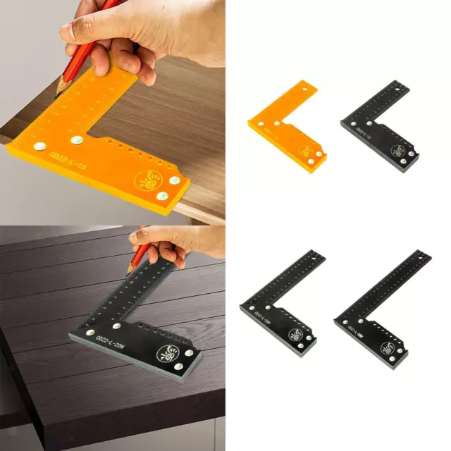 L Shaped Square Ruler High Precision for Engineer Multifunctional Carpenter Squa