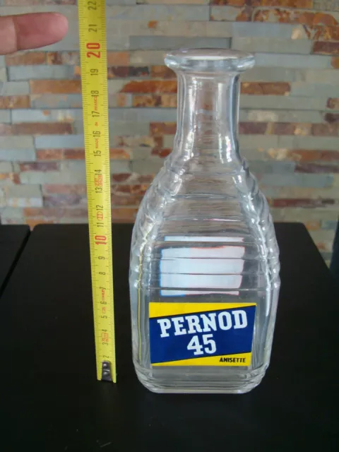 ancien Pichet / carafe en verre publicitaire PASTIS PERNOD