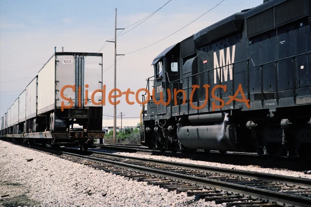 Vtg 1980's Original Photo Train Slide 6193 Engine Norfolk Western N&W X2M092