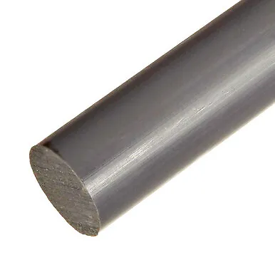 5.500 (5-1/2 inch) x 11 inches, PVC Type 1 Round Rod, Gray, Bar Stock