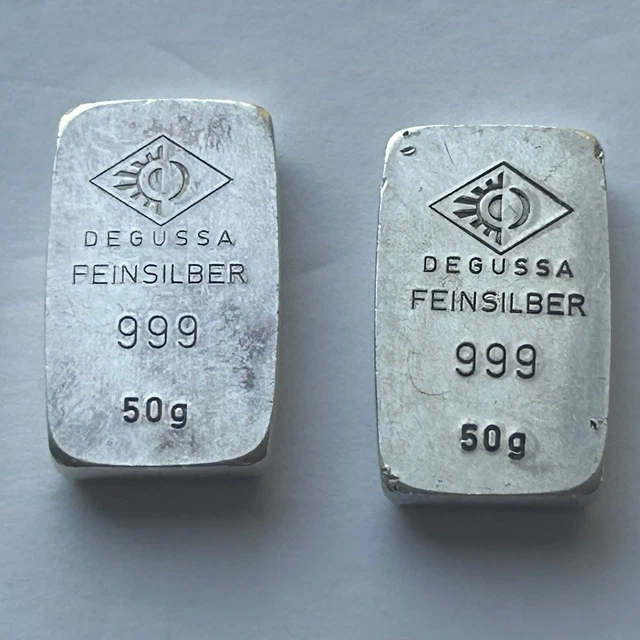 Degussa 999シルバー 歯型 1オンス Degussa 999シルバー 歯型 1オンス 1 oz .999 Silver Bar - Degussa