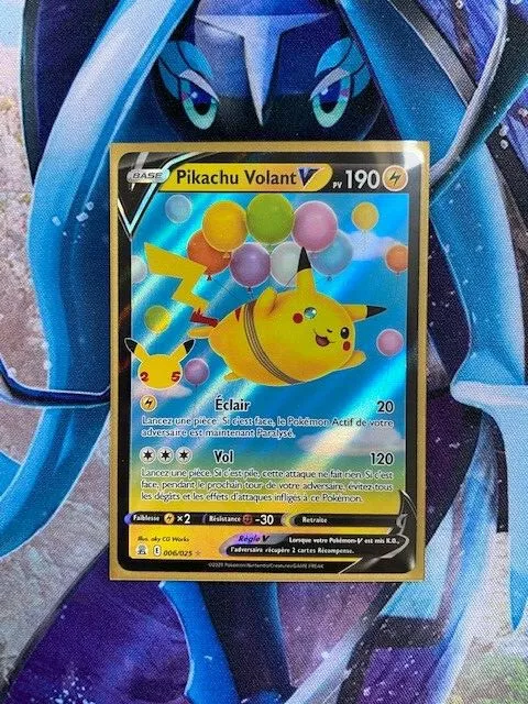 Pikachu Volant-V 006/025 PV190 Carte Pokémon™ Ultra rare Neuve VF