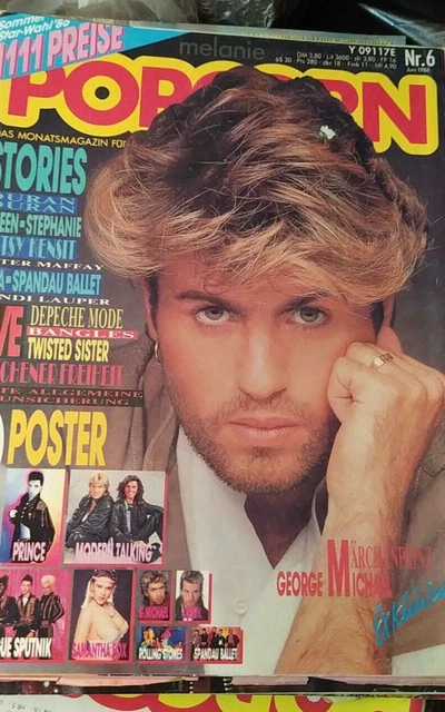 german MAGAZINE vintage rare popcorn depeche mode 1986  twisted sister prince