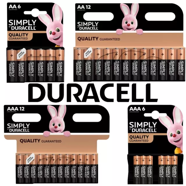 Duracell AA AAA Batteries LR6 Long Expiry Alkaline Mn1500 1.5v Power Lr03, Cell