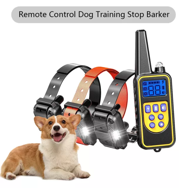 fr Pet Dog Training E-Collar Waterproof No Bark Collar Remote Control for Puppy 2