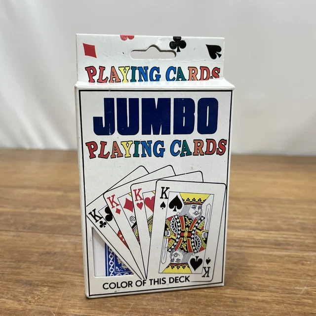 JUMBO DECK VINTAGE Giant Size Playing Cards New Complete With Jokers £6