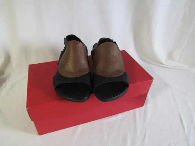 Arche Saoko Sandals Black  & Copper 36 EU (US 5 1/2) EUC with Box