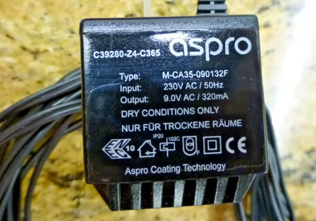 ASPRO C39280-Z4-C365 M-CA35-090132F Netzteil 9V AC / 300mA für Siemens / Telekom