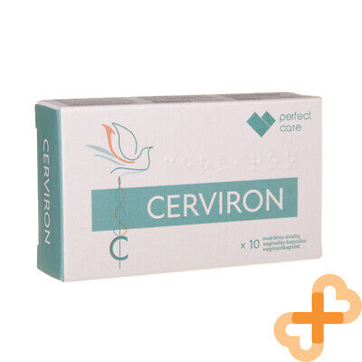 CERVIRON 10 Vaginal Óvulos Astringente Re-Epithelializing Protector Propiedades