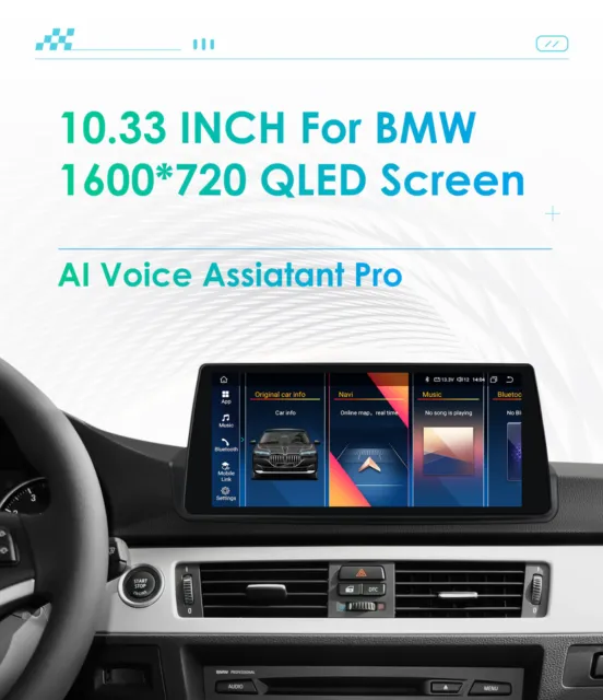 CarPlay Für BMW E90 2005-2012 Android 12 Autoradio GPS Navi WIFI 4+32G 8Kern RDS