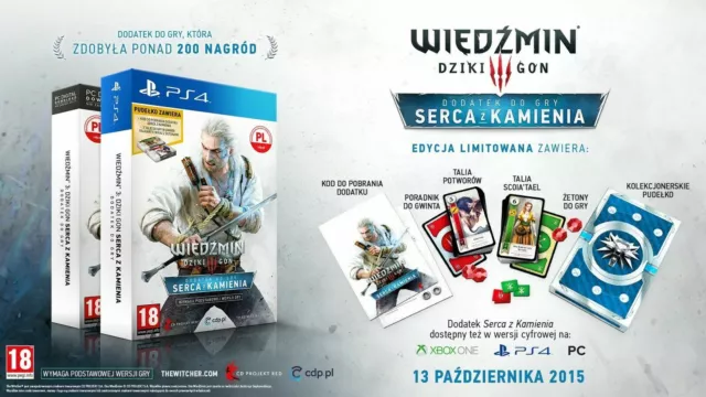 THE WITCHER 3: WILD HUNT - HEARTS OF STONE LIMITED EDITION - PS4 - Gwent Card