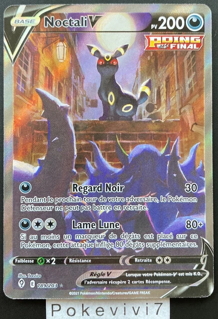 Carte Pokémon Noctali V 094/203 EB07 Epée Bouclier Evolution Céleste FR NEUF