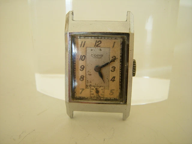 Montre Zand Mécanique Manuelle Style Art Déco - À Réviser/réparer - Occasion Pour Collectionneur