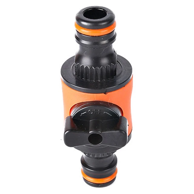 2PC Hose Pipe Tap Shut Off Valve Fitting Connector Garden/Garden Quick Coupler 2