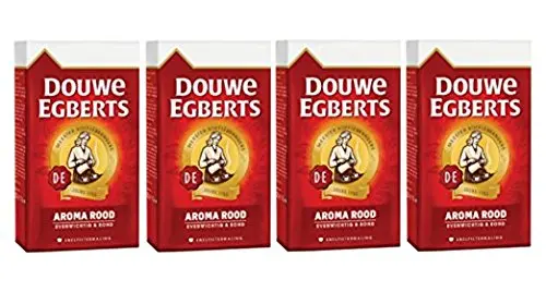 Douwe Egberts Aroma Rood Ground Coffee, 17.6-Ounce Pack of 4