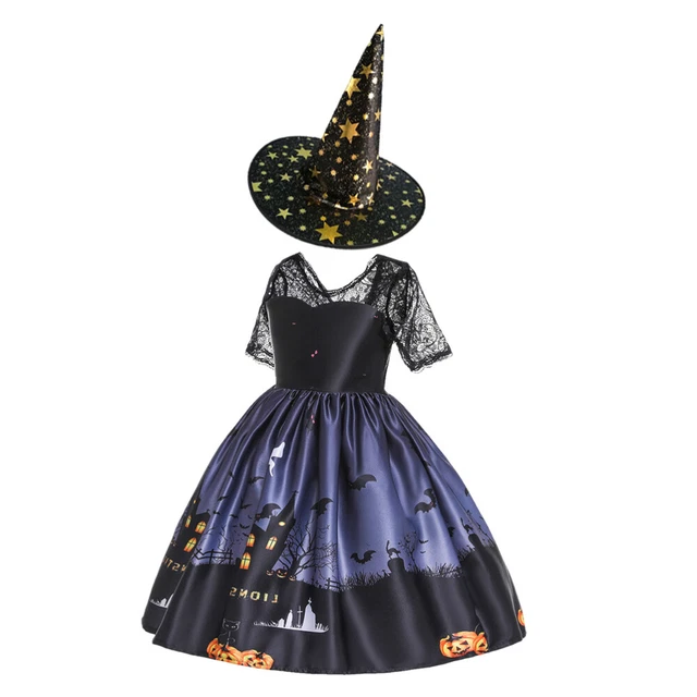 Abito da strega per bambini cappelli da strega costume da strega abito neonato