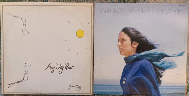 Joan Baez - 2  TWO LP LOT  - Hits/Greatest & Others   AND  Any Day Now 2x LP