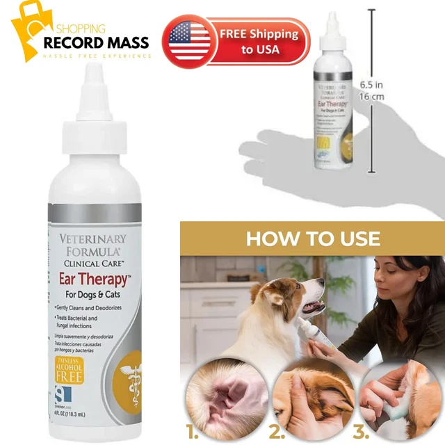 CAT DOG EAR Drops Infection Antibiotic Treatment Medicine Yeast Fungus