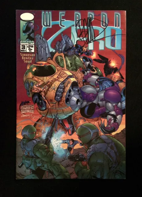 Weapon Zero #3 (2ND SERIES) Image Comics 1995 VF+  SIGNED JOE BENITEZ