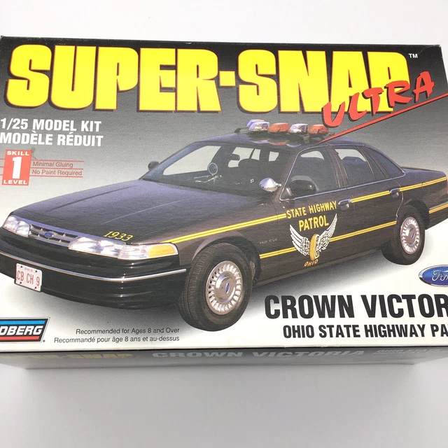 LINDBERG CROWN VICTORIA Ohio State Highway patrol model car kit set