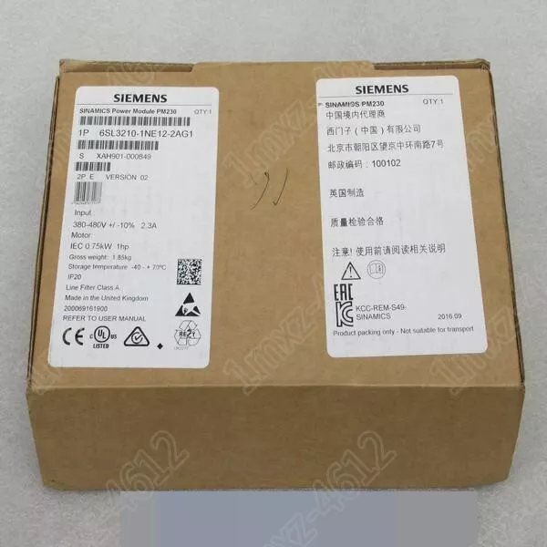1pc  new  SIEMENS inverter 6SL3210-1NE12-2AG1