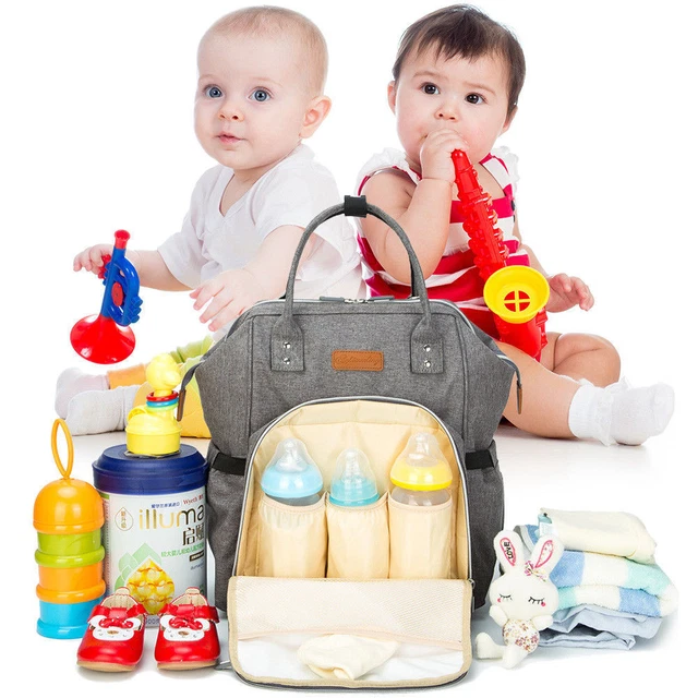 Living Traveling Share Baby Diaper Bag Multi-Function Travel Waterproof Backpack 3