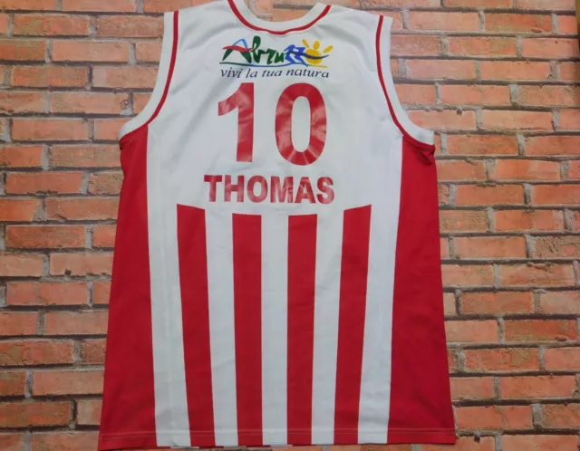 Trikot Maillot Trägerhemd Basketball Sport Tercas Teramo Thomas 10 Größe XL