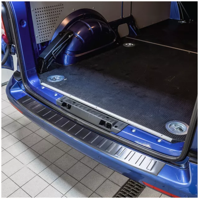 Acero Inox. Protección de Bordes de Carga Antracita para VW T6.1 Multivan Cali 5