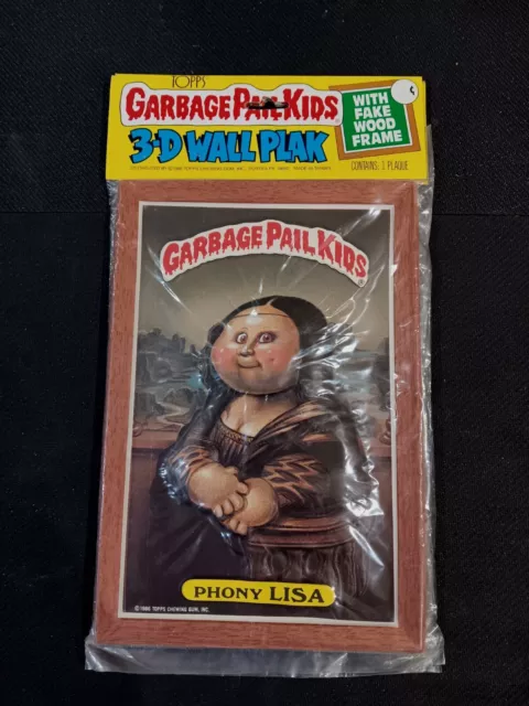 Garbage Pail Kids 3-D Wall Plak (Topps - 1986) - “Phony Lisa" Factory Sealed!