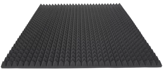 Mousse pyramide TYP 50 x 50 x 6 (gris clair) Tapis d'isolation acoustique  pour un isolation acoustique efficace