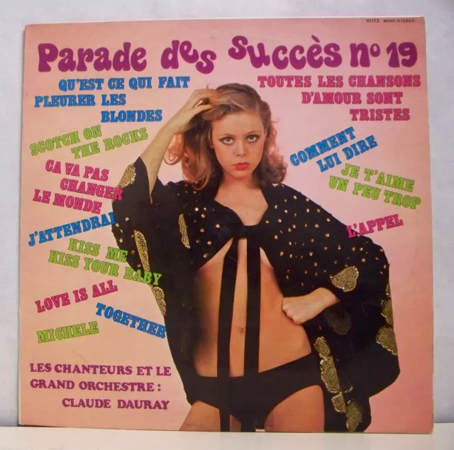 33T CLAUDE DAURAY Orchestre Vinyl LP 12" PARADE SUCCES N°19 Pin Up VYGSON 10.173