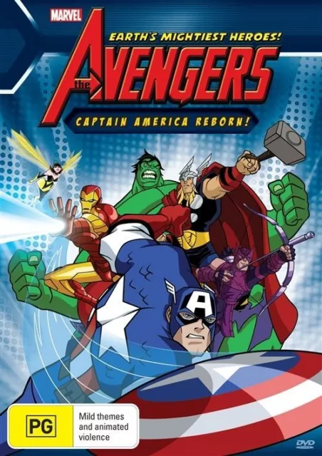Marvel - The Avengers - Captain America Reborn (DVD, 2011) D232