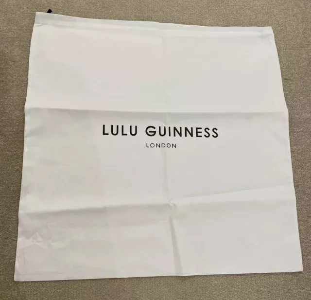 Lulu Guinness 1 Borsa antipolvere cotone bianco L43,5 x L33,5 cm Nuova