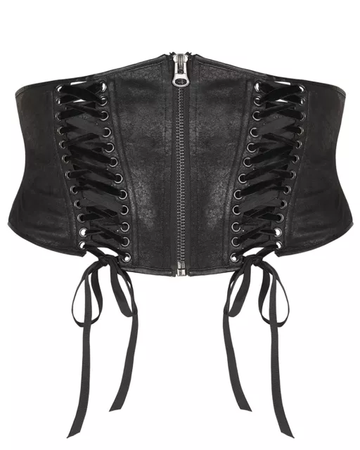 Punk Rave Grande Taille Apocalyptic Gothique Steampunk Corset Serre Belt Noir