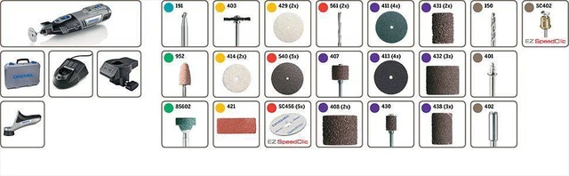 Outil multifonction sans fil Dremel 8220-2/45 F0138220JF + batterie, + accessoir