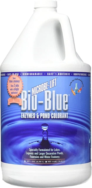 Ecological Labs Microbe Lift Bio Blue Enzymes And Pond Colorant 1 Gal