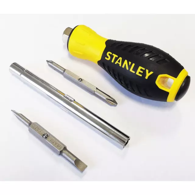 Stanley 6Way 6in1 Schraubendreher STA068012 Kreuz/Kreuzschlitz