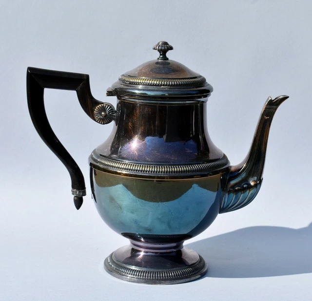 Ancien Ensemble à Thé En Métal Argenté – élégant Et Rétro