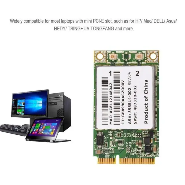 Scheda WiFi Dual-Band Mini PCI-E 802.11a/g/n dual-band per laptop