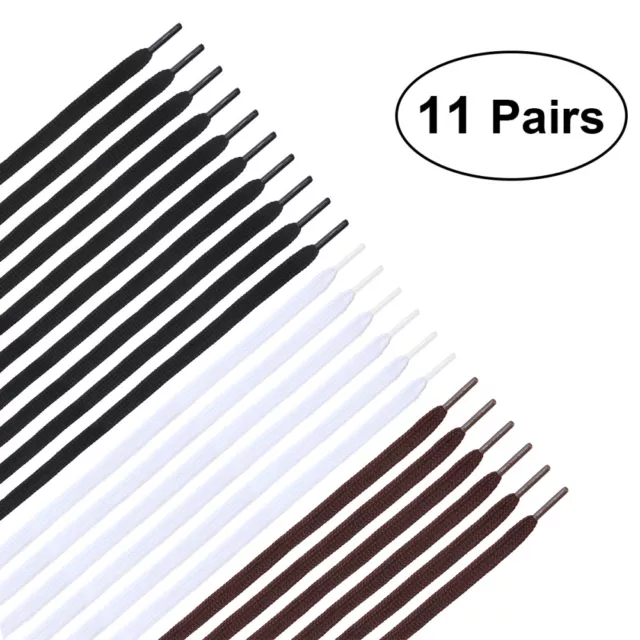 WINOMO 11 paires de lacets plats Lacets de chaussures Cordes pour chaussures de