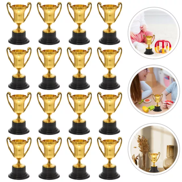 16 Pcs Mini-Kinder-Trophäen Trophäenmodell Für Lernspielzeug Fußball-Trophäe