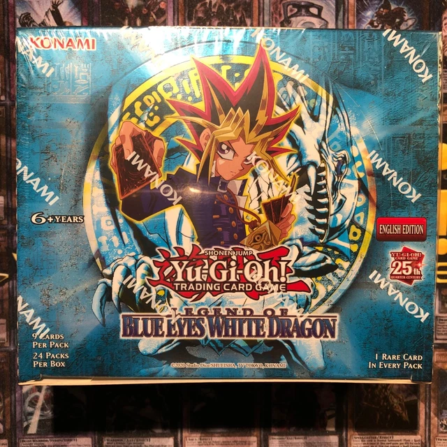 YUGIOH! LEGEND OF Blue Eyes White Dragon Booster Box 24 Packs Konami Sealed! EUR 98,95