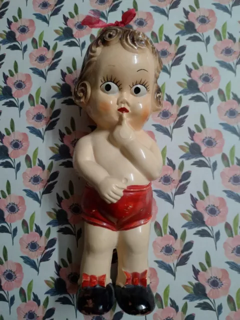 poupée ancienne 1930 Genre Betty Boop Matière Plastique Très Dur,Jouet..