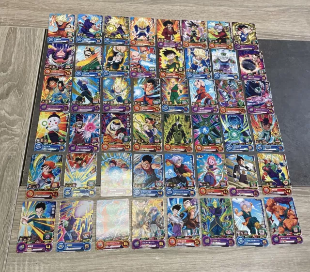 Lot de 48 Cartes Dragon Ball Z DBZ Super Dragon Ball Heroes MM1 reg set C et R