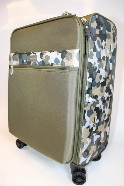 Samantha Brown Olive Geo Camo 2PC Set Carry On / Tote NEW Luggage S7655-35-2PC 13